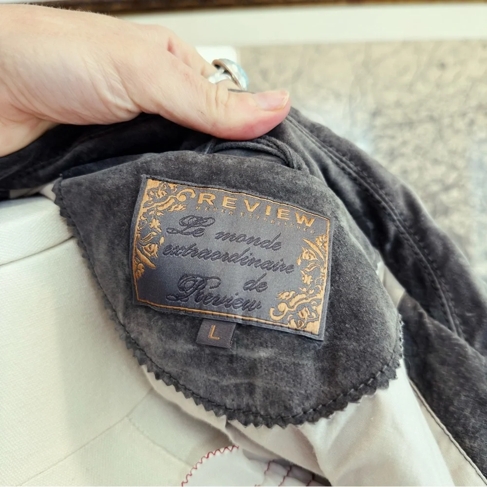 ✨ FREE PEOPLE vintage suede leather jacket